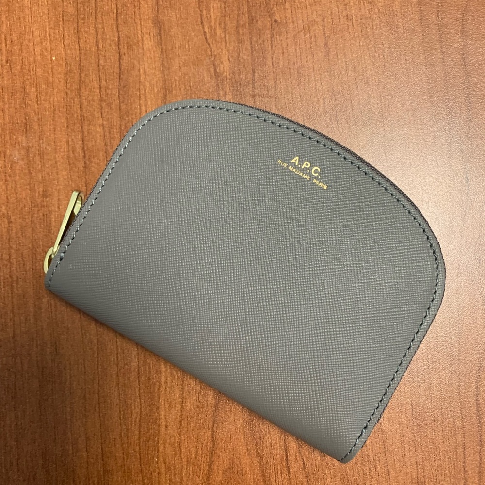 APC Demi Lune Compact Wallet - Asphalt BRAND NEW